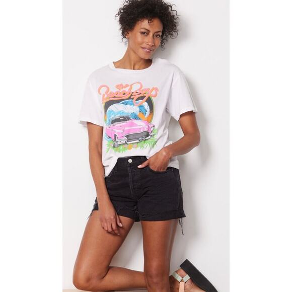 Daydreamer Beach Boys Surf USA Boyfriend Tee Vintage White size Extra Small - Picture 4 of 7